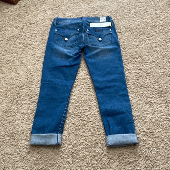 HUDSON COLLIN FLAP SKINNY CROP MED WASH BLUE SIZE 26 NWT - Picture 6 of 14